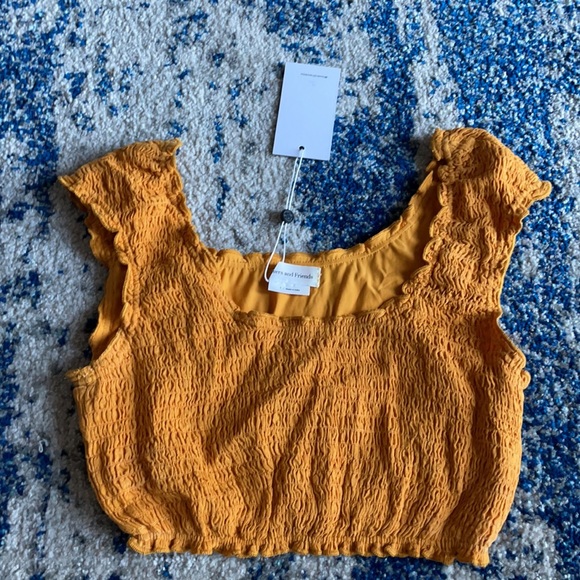 Lovers + Friends Allie Top in Burnt Orange Small - Picture 4 of 6